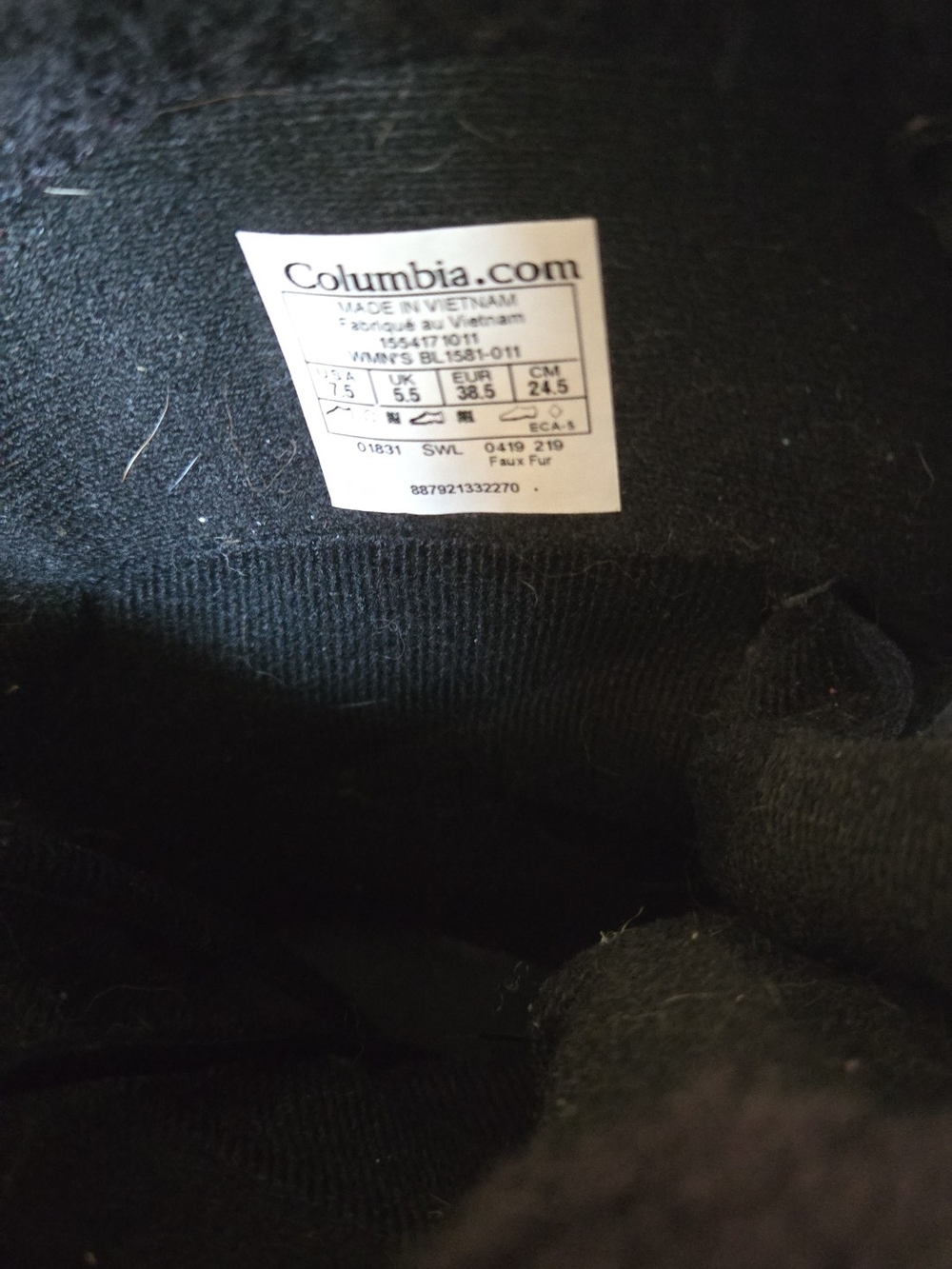 Columbia Black Women's Lace-Up Winter Rain Boots - Picture 3 of 4